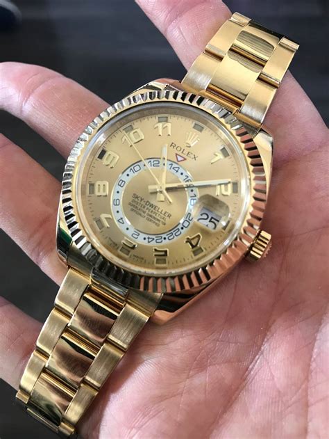 rolex sky dweller oro|rolex gold sky dweller price.